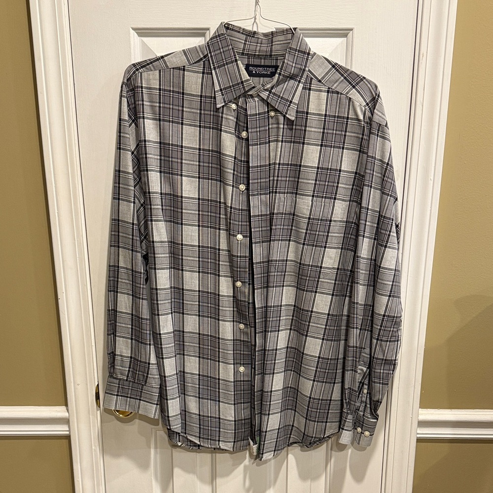 Men's Roundtree & Yorke Plaid Shirt